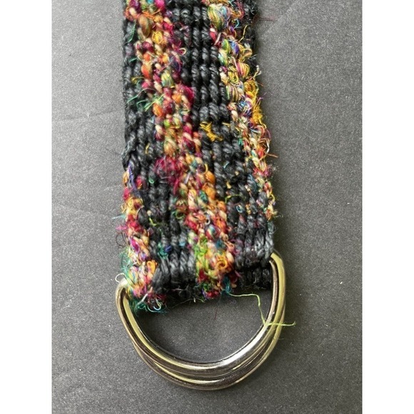 Handcrafted Woven Hemp Silk Braided Adjustable Hippie Unisex One Size Belt - Picture 5 of 6